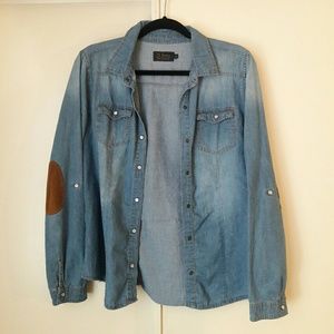 Long sleeve denim top