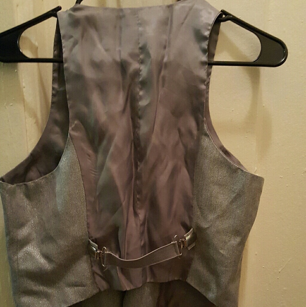 Silver shiny vest