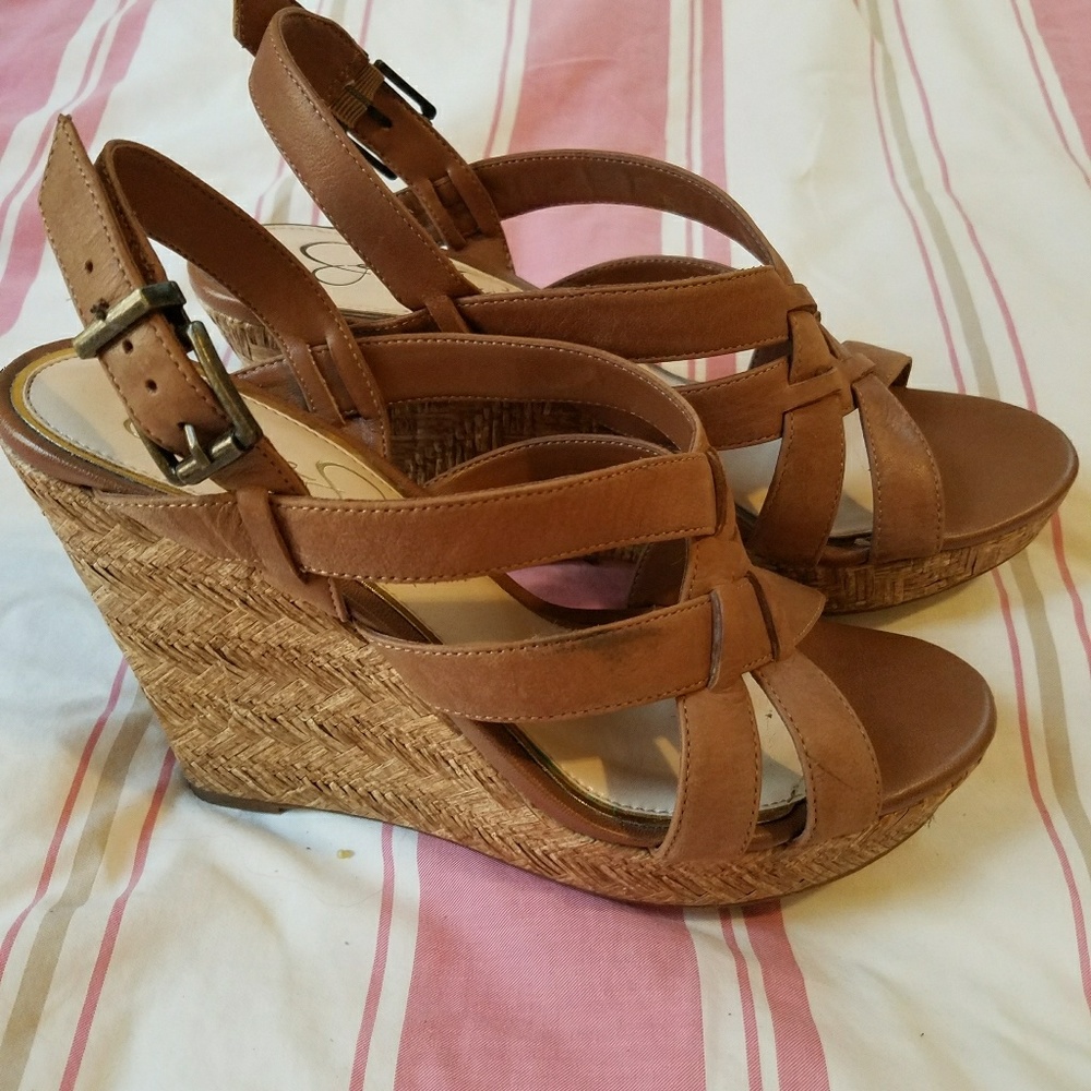 Jessica Simpson wedge sandals heels