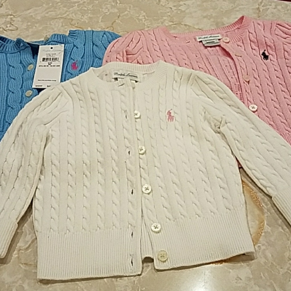 3 Authentic RL cable knit sweater!