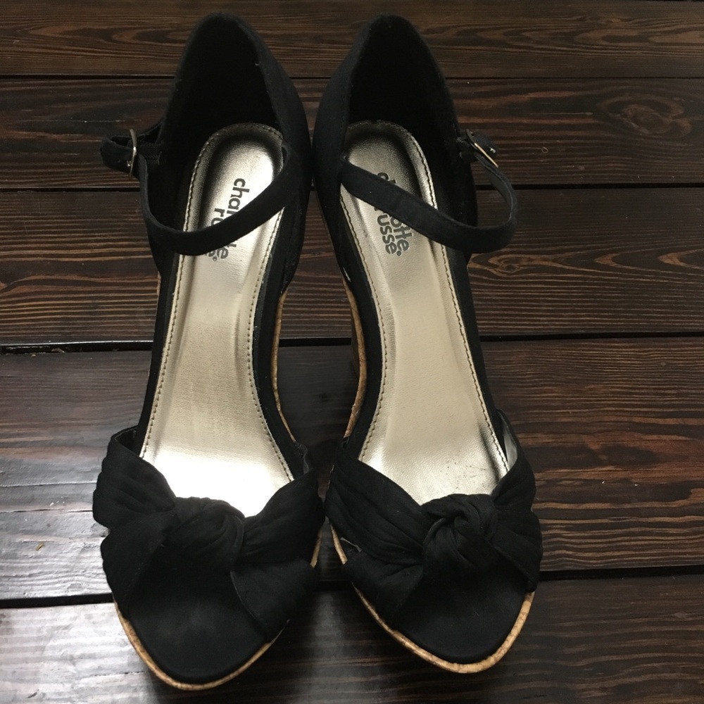 Charlotte Russe ankle strap wedges