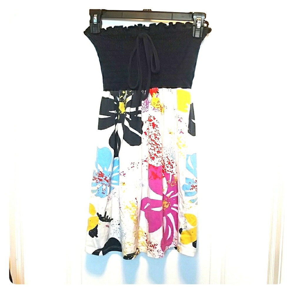 Floral print sun dress