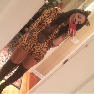 Leopard mesh Halloween costume