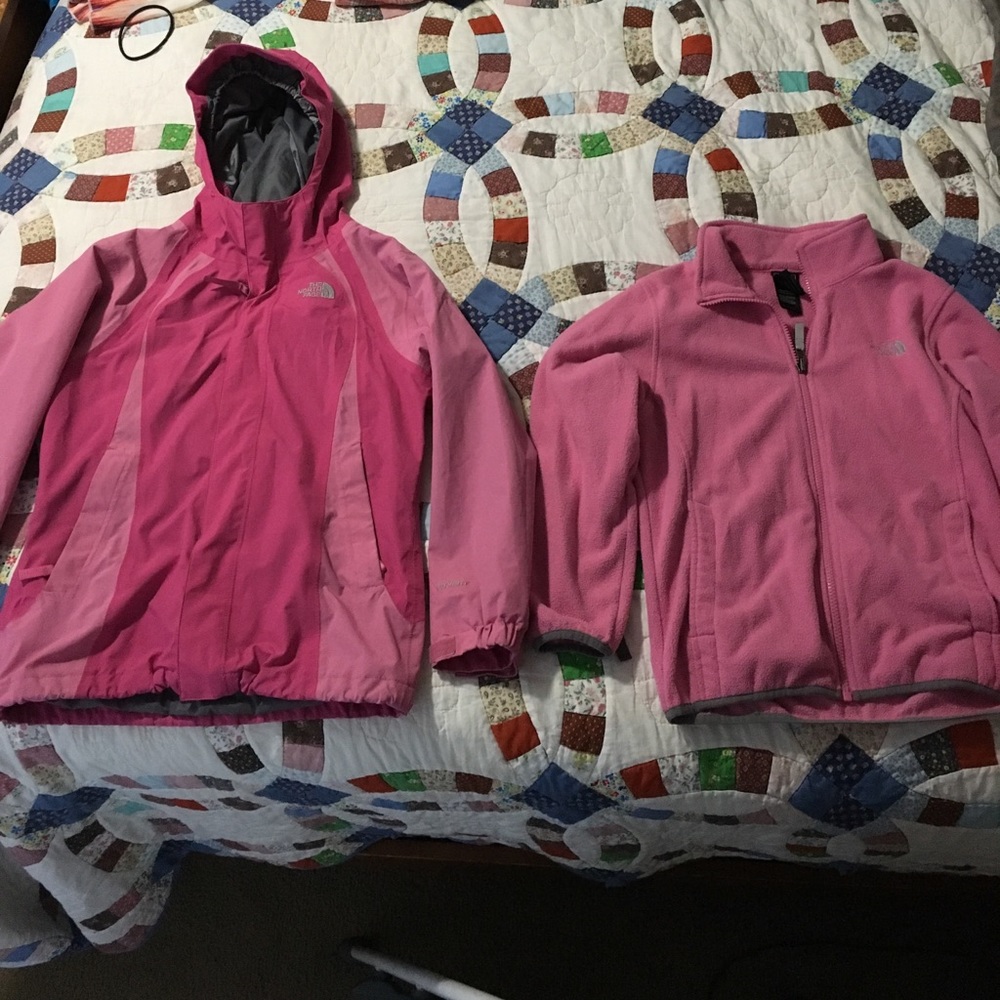 North Face 2 in 1 Jacket with Fleece