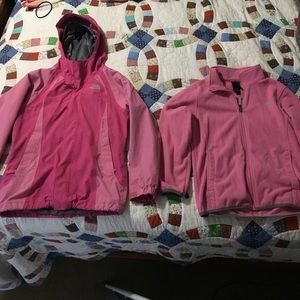 North Face 2 in 1 Jacket with Fleece