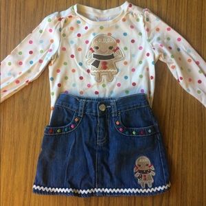 Girls shirt and skirt