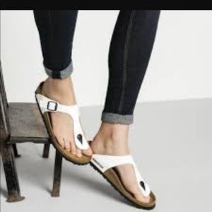 White BIRKENSTOCK Regular width, size 9.5