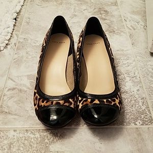 Cole Haan Leopard Print Haircalf Wedge