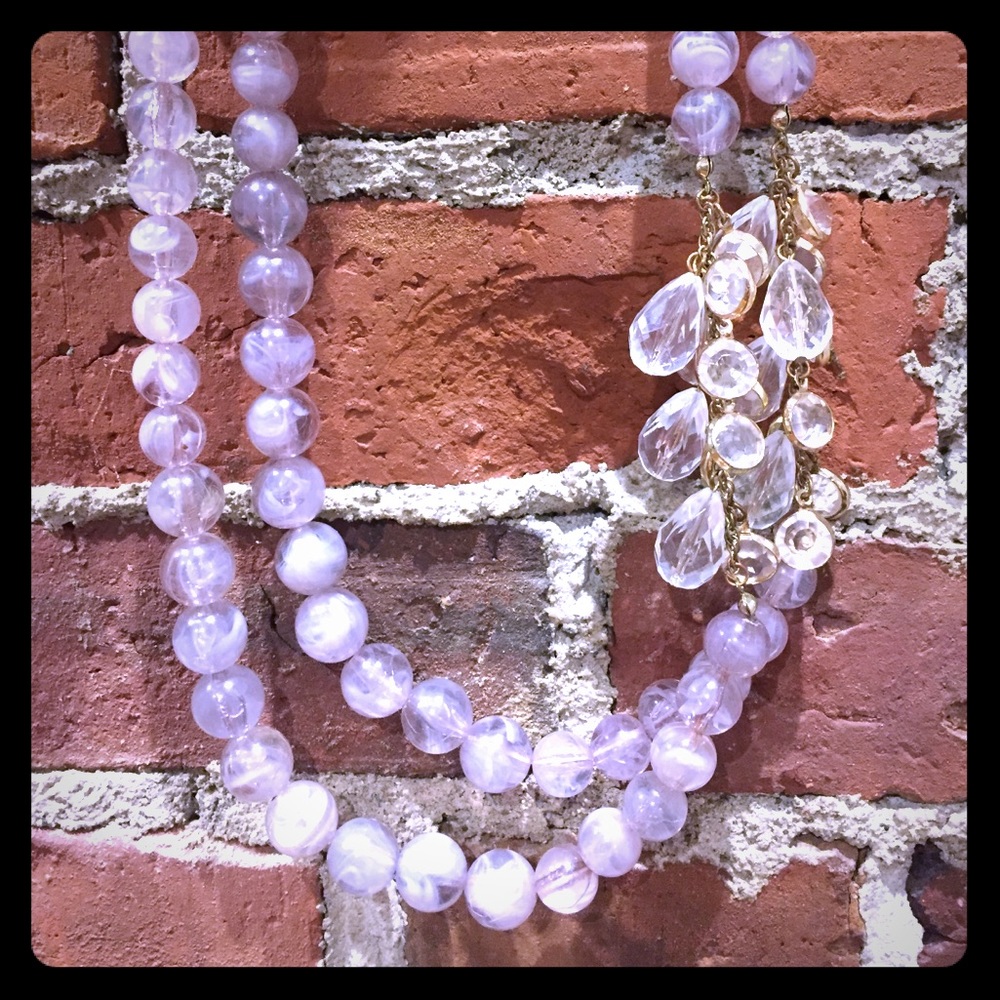 Anthropologie Beaded Glam Necklace