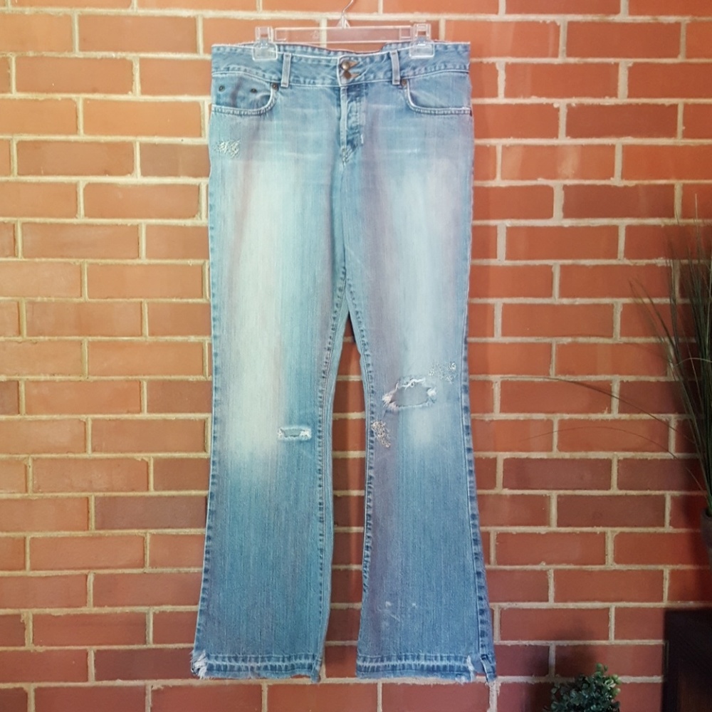 Vintage distressed Abercrombie & Fitch jeans 10