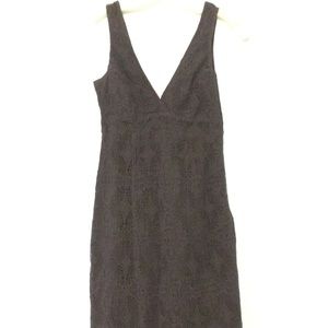 Club Monaco lace crochet v neck dress
