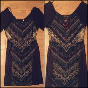Free People printed body-con dress