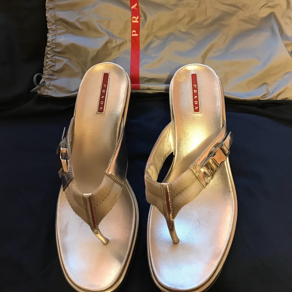 Prada wedge sandals
