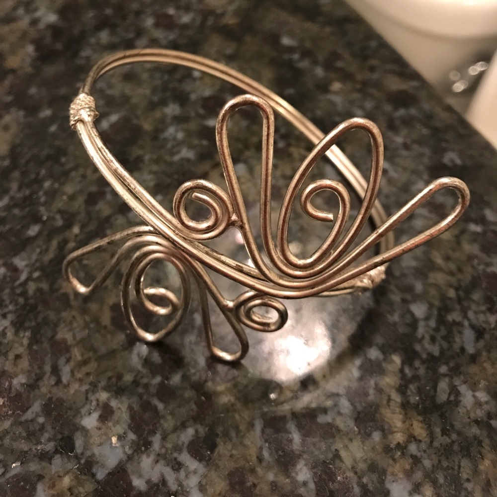 Free People Burnished Silver Arm Band
