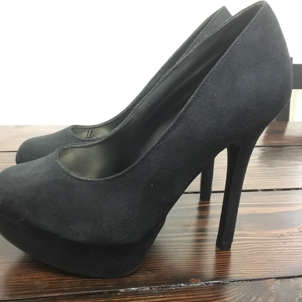 Charlotte Russe, classic black platform pumps.