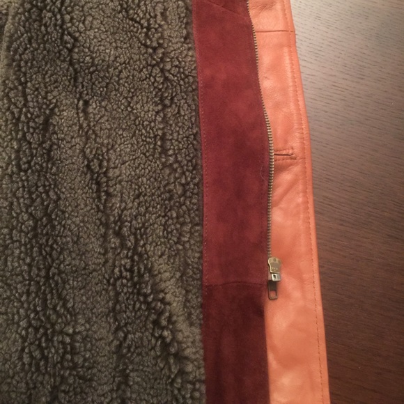 Men's M suede Brown Coat - Picture 4 of 8