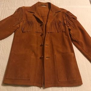 Vintage Berman Buckskin Jacket/ Western