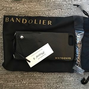 Bandolier Black Leather iPhone6/7/8 case
