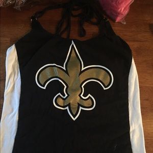 Saints halter top
