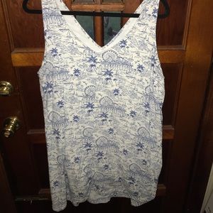 Old Navy sea coast front and back v neck dress