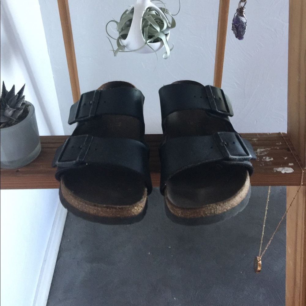 Black Birkenstocks women’s size 37/7