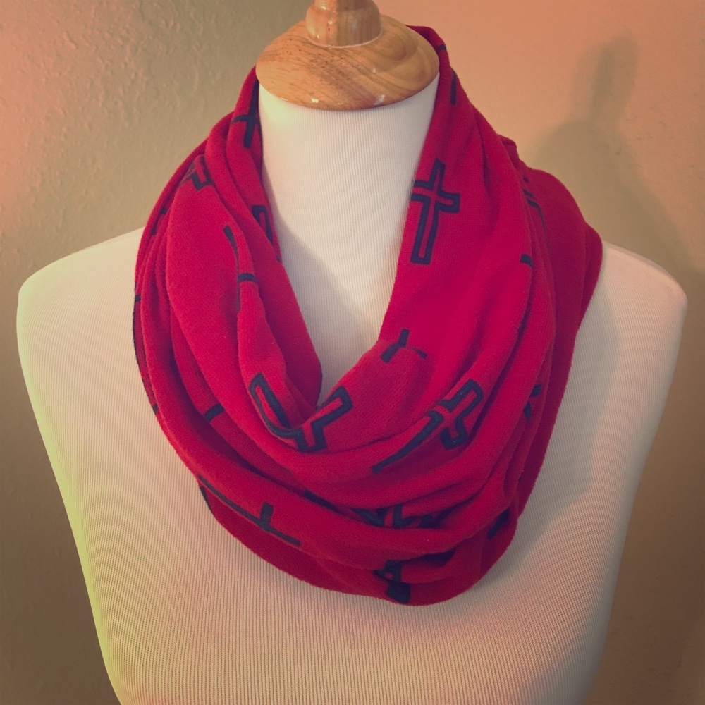 NWT cross scarf