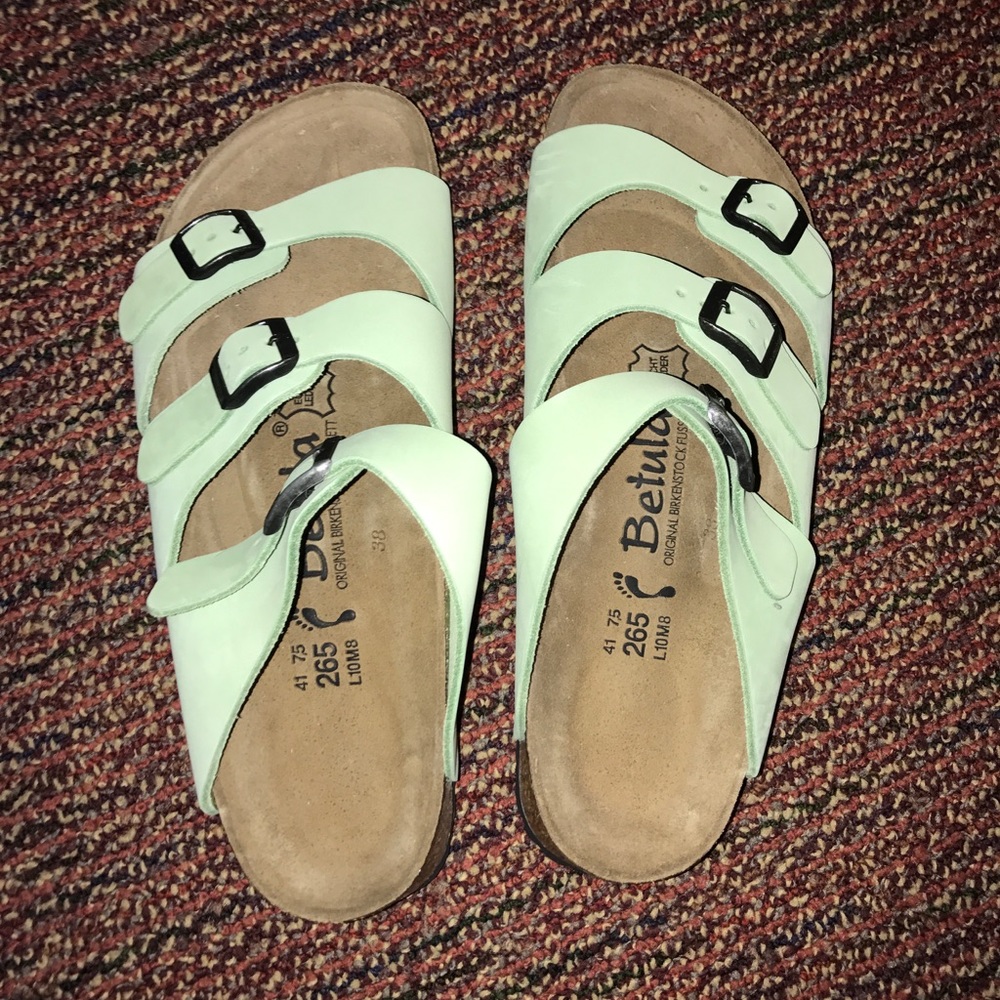 Pistachio Betulas by Birkenstock, like new