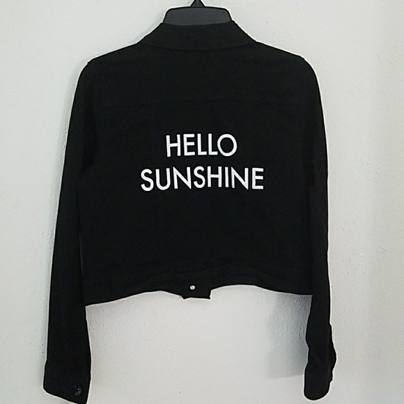 🆕️ Denim Jacket "Hello Sunshine" - Picture 3 of 4