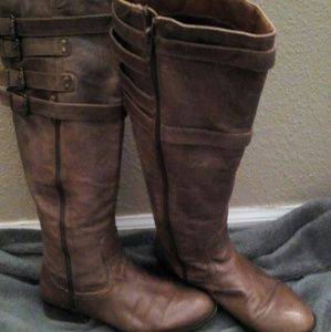 Genuine leather Steve madden riding boots