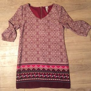Cranberry printed dress