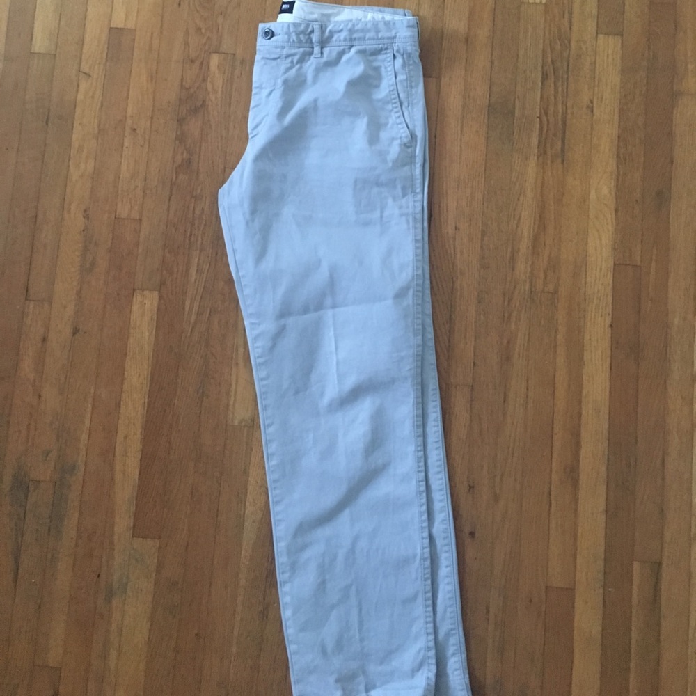 Boss Crigan Regular Fit Gray Khakis