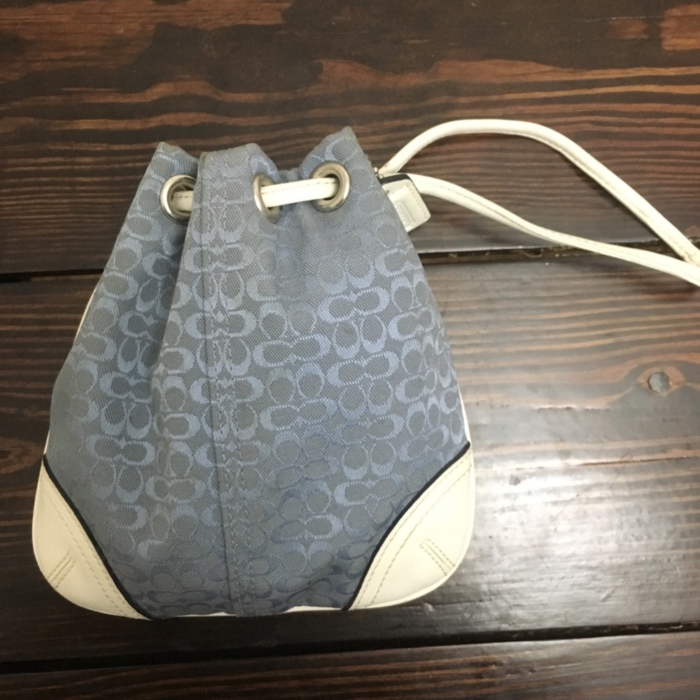 Coach drawstring wristlet!