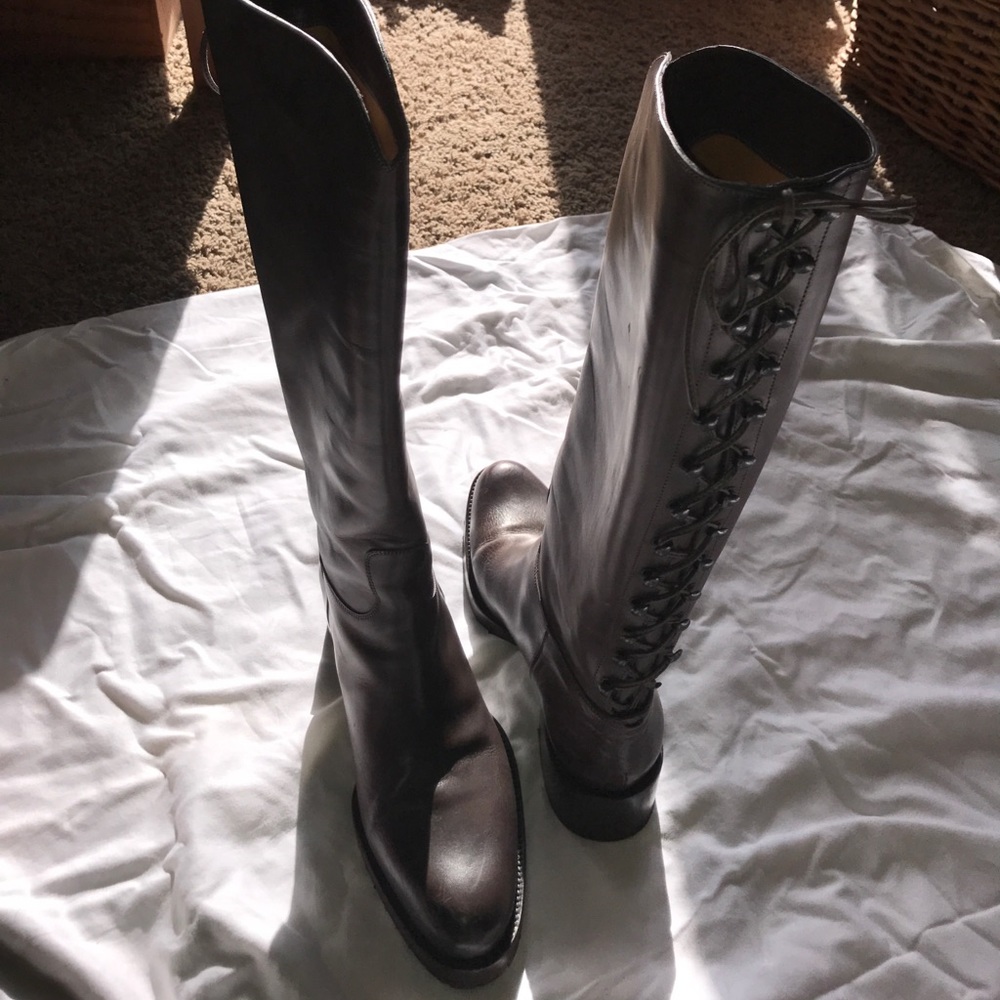 SARTORE 6.5 BEAUTIFUL chocolate brown leather boot