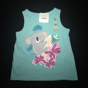 Gymboree Koala Tank  Aqua Spray size 4T