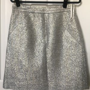 Kate Spade Collection Tweed Metallic A-line Skirt