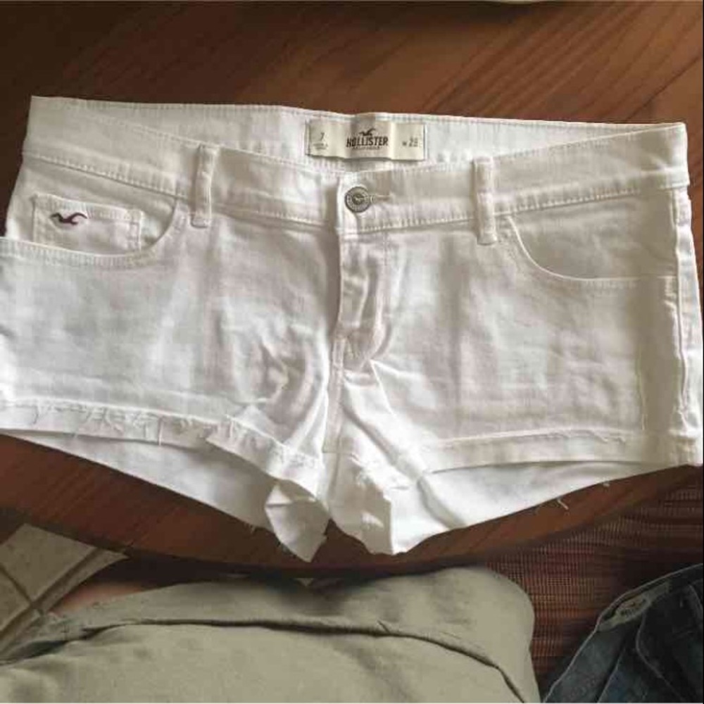 Hollister white shorts