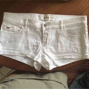 Hollister white shorts