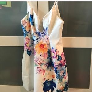 Fit and flare floral dress