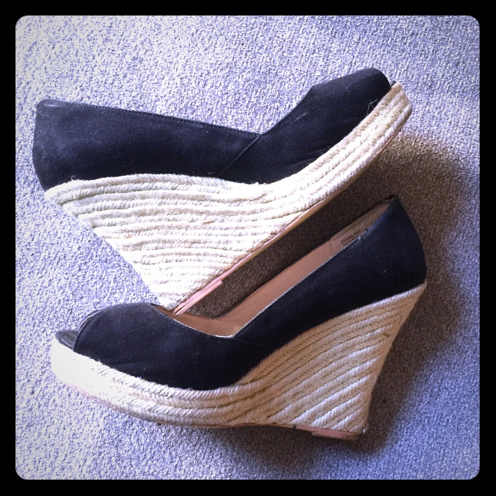 Black espadrilles