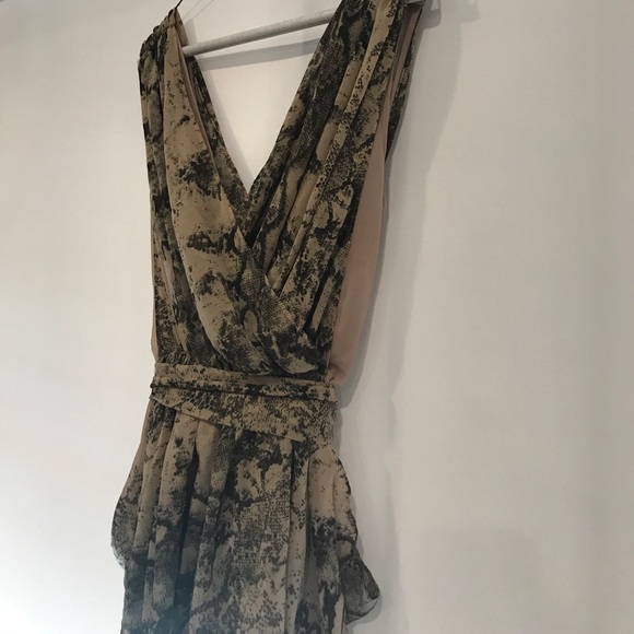 Layered python print dress - Picture 2 of 3