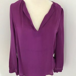 Joie silk long sleeve v-neck blouse