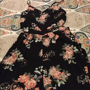 Wide leg pants romper