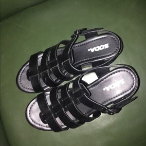 Platform gladiator sandals