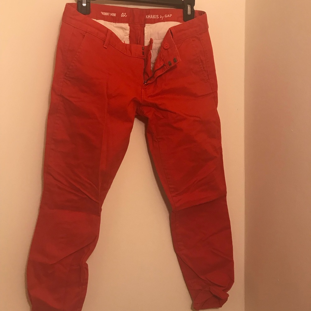 Red gap khaki pants