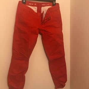 Red gap khaki pants