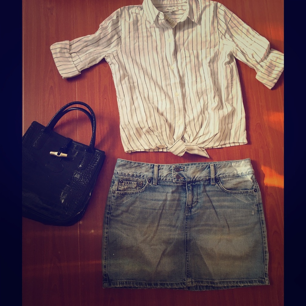 Benetton jeans skirt