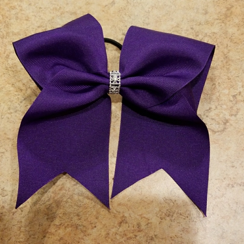 Basic purple cheer bow