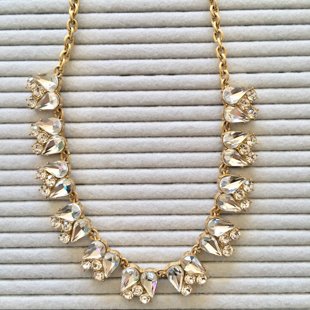 Flawless J. Crew gold Statement necklace