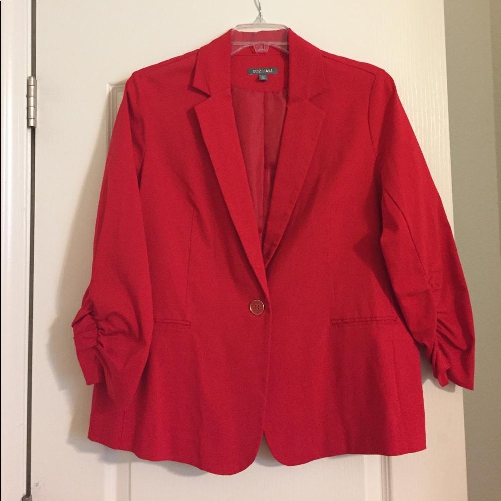 Red women's jacket
