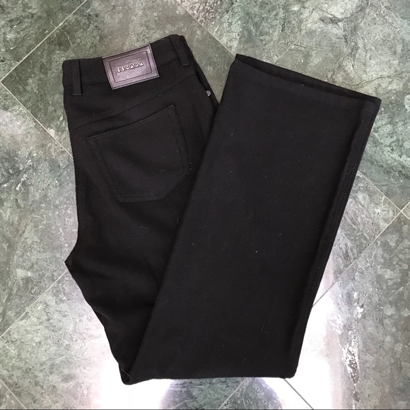 escada black jeans
